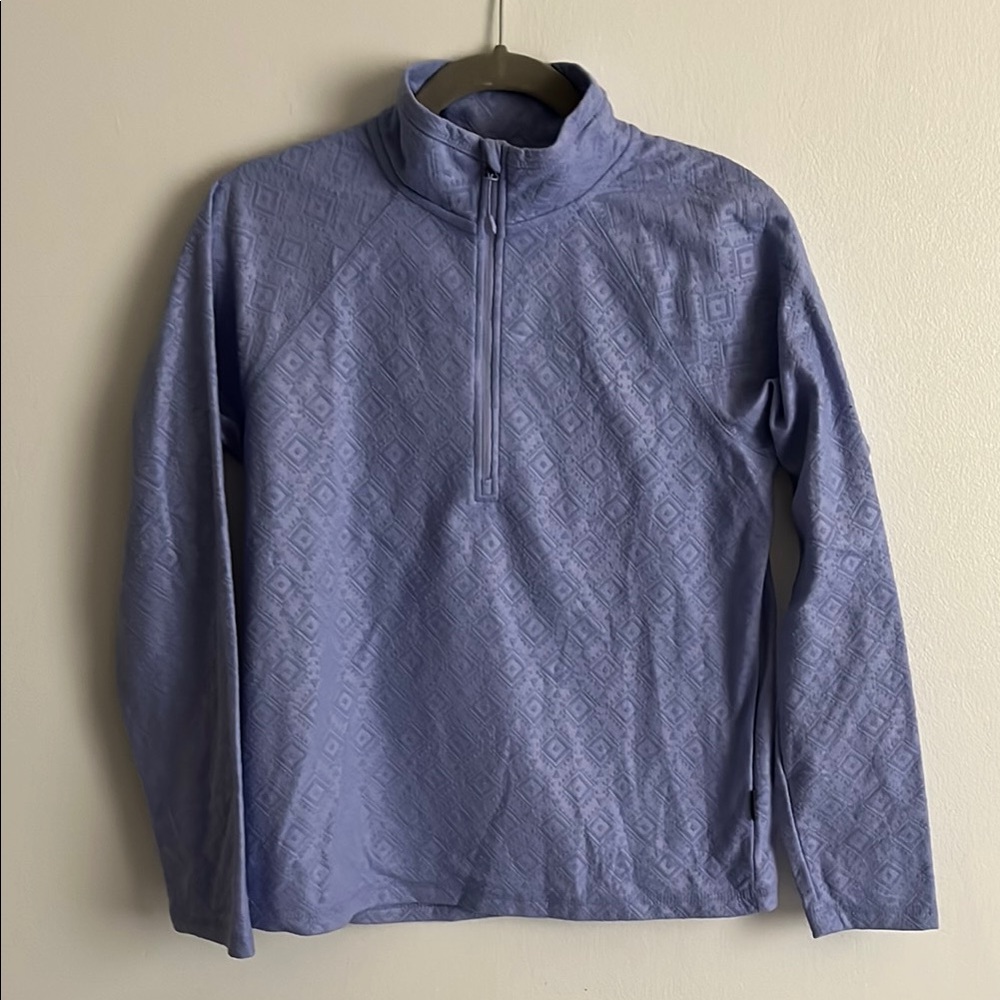 Eddie Bauer Periwinkle Quarter-Zip Sweater